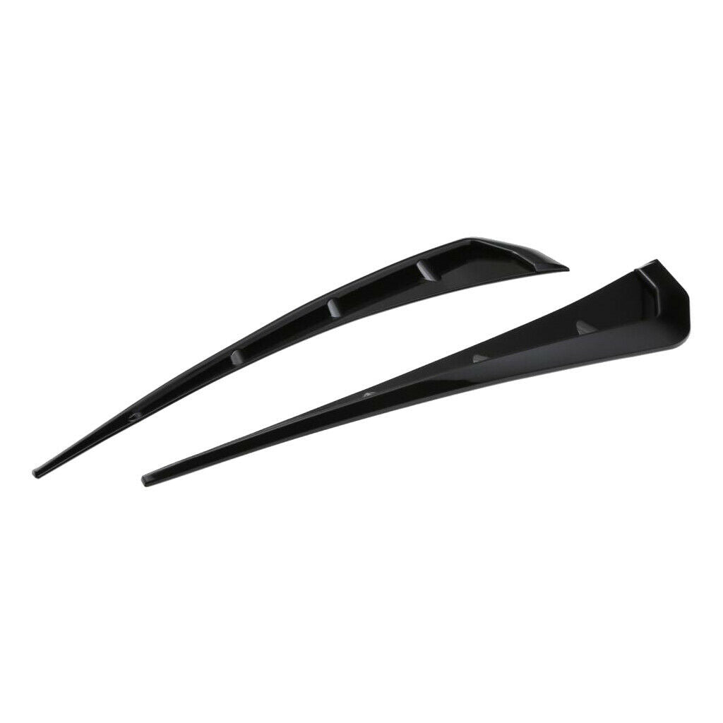 For 2016-20  Civic Glossy Black ABS Side  Vent Air Wing Cover Trim