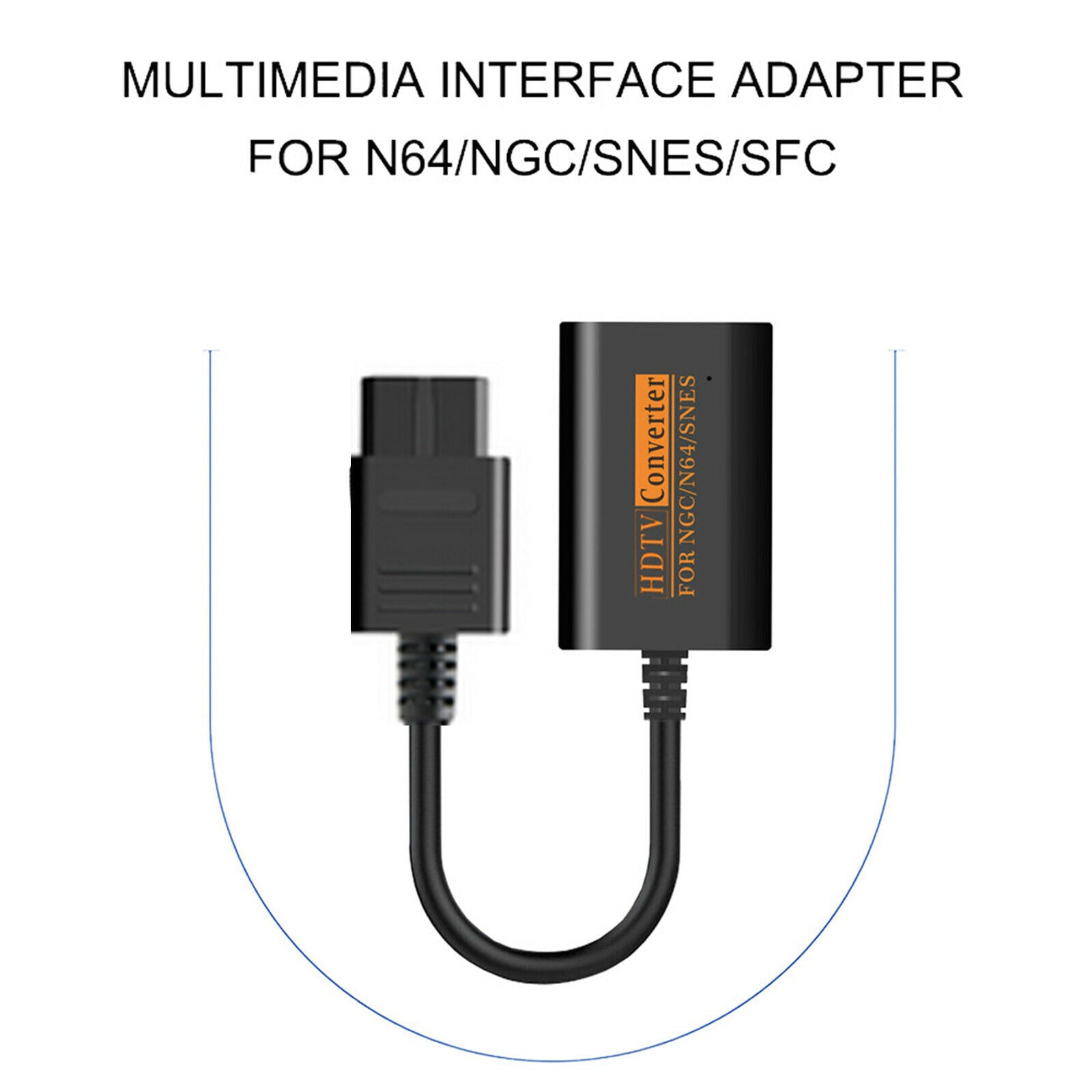 HDMI Converter 1080P HD Adapter With HD Cable for N64/SNES Gamecube Console