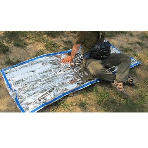 Outdoor Emergency Gear Survival Kit Tools Wire Saw+1 Person Sleeping Bag Camping