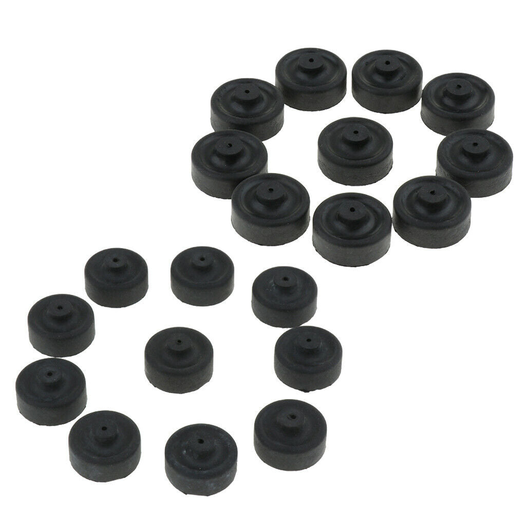 20Pcs Rubber Oxygen Pump Air Tube Hose Aquarium Fish Tank Suction Cup Black