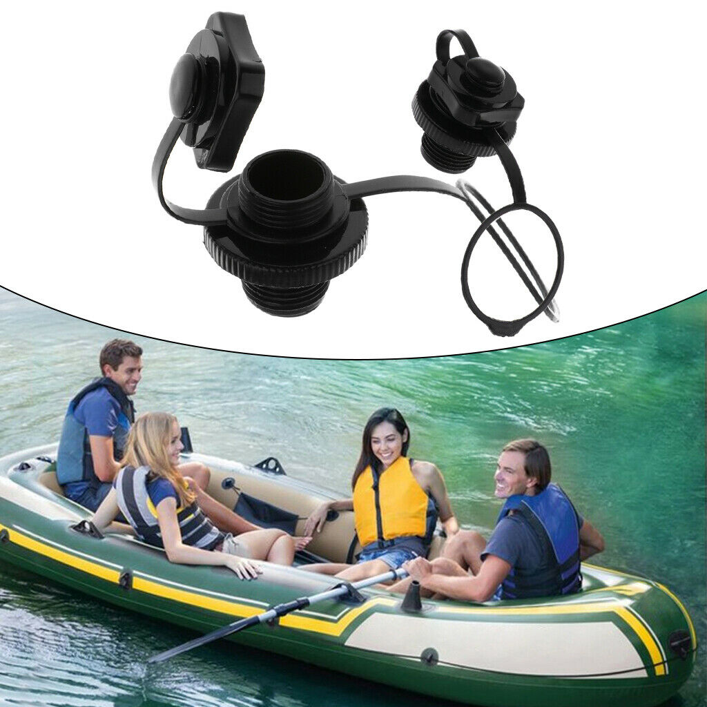 2Pcs Premium Air Valve Caps Screw-in Kayak Boston Valve Universal Blocker