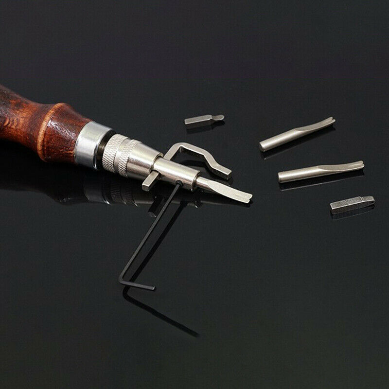 1pc 7 in 1 Replaceable Leather Edger Set Multifunction Stitching  Sewing TooBDA