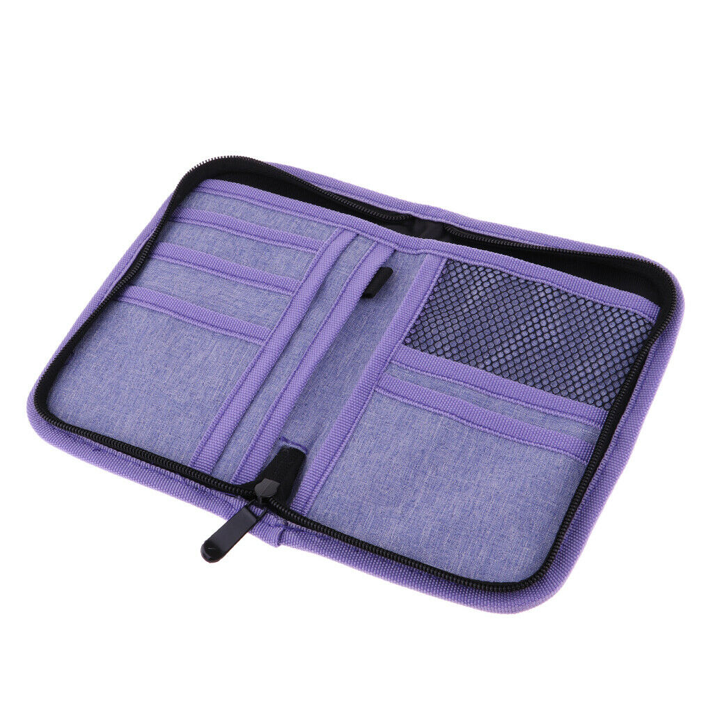 Unisex Travel Passport Holder Wallet Organizer Cover Card Bags  Light Purple