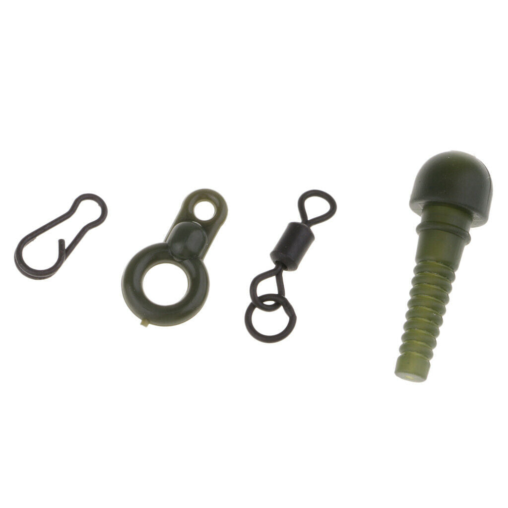 80 Pieces, Tadpole Multi Bead Running Rig Stop Run Ring Quick Change Clip