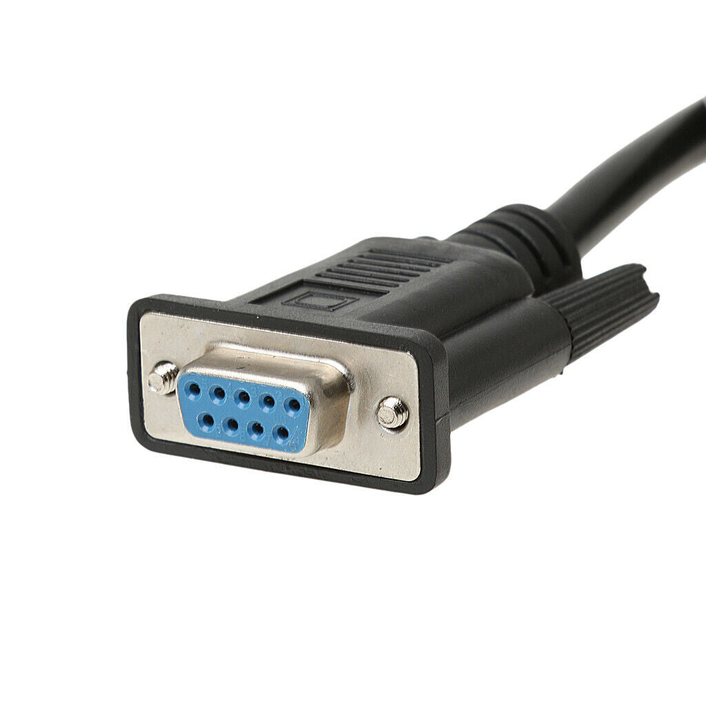 Diagnostic Tools OBD2 16  to DB9 Adapter Cable High Quality Black