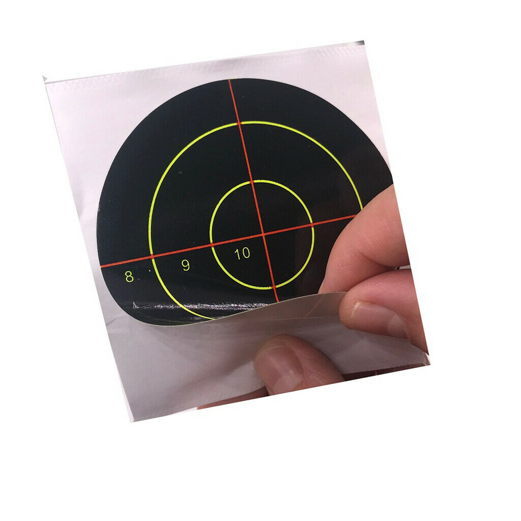100Pcs 7.5cm   Shooting Paper Target Archery Target Reactive