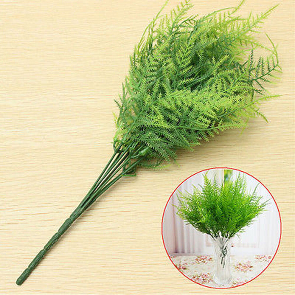 DIY 7Branches Artificial Asparagus Fern Grass Plant Flower Home Floral Accessory