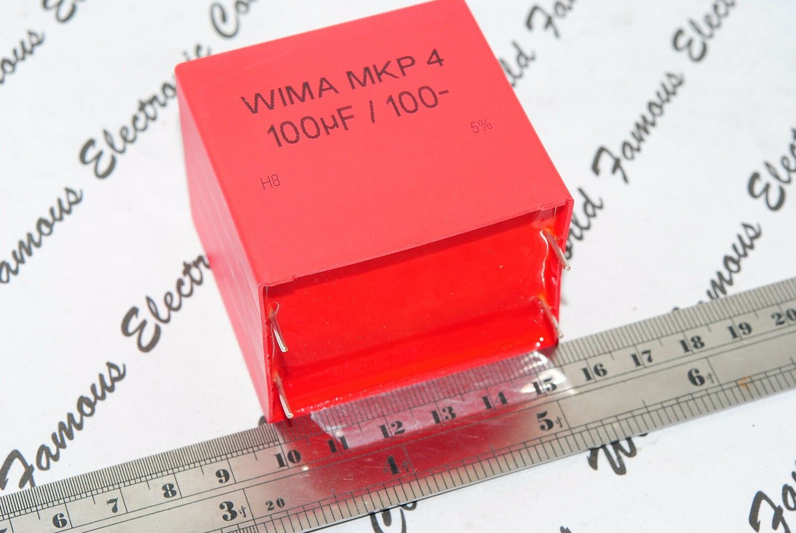 1pcs - WIMA MKP4 100uF (100µF) 100V 5% 4-Pin pitch:52.5mm Capacitor