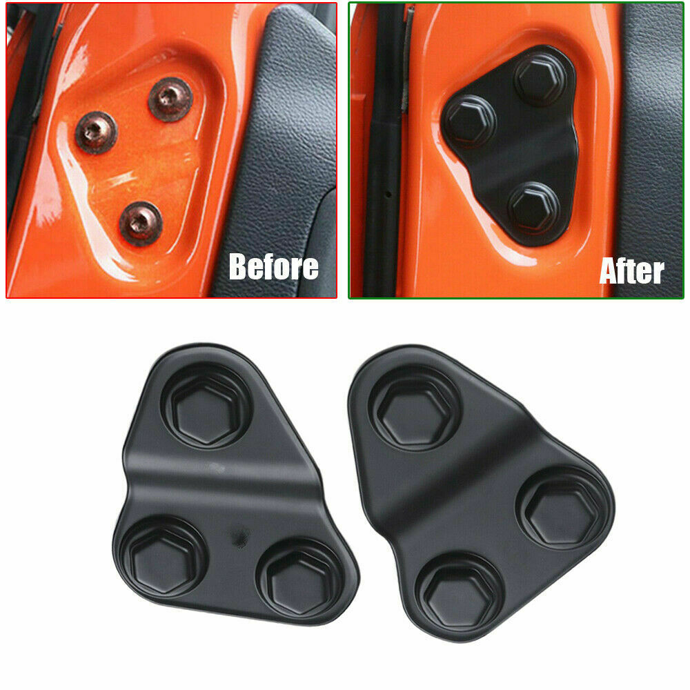 For Jeep Wrangler JL 2018 2019 2020 2021 Door Screw Protector Covers Trim Set