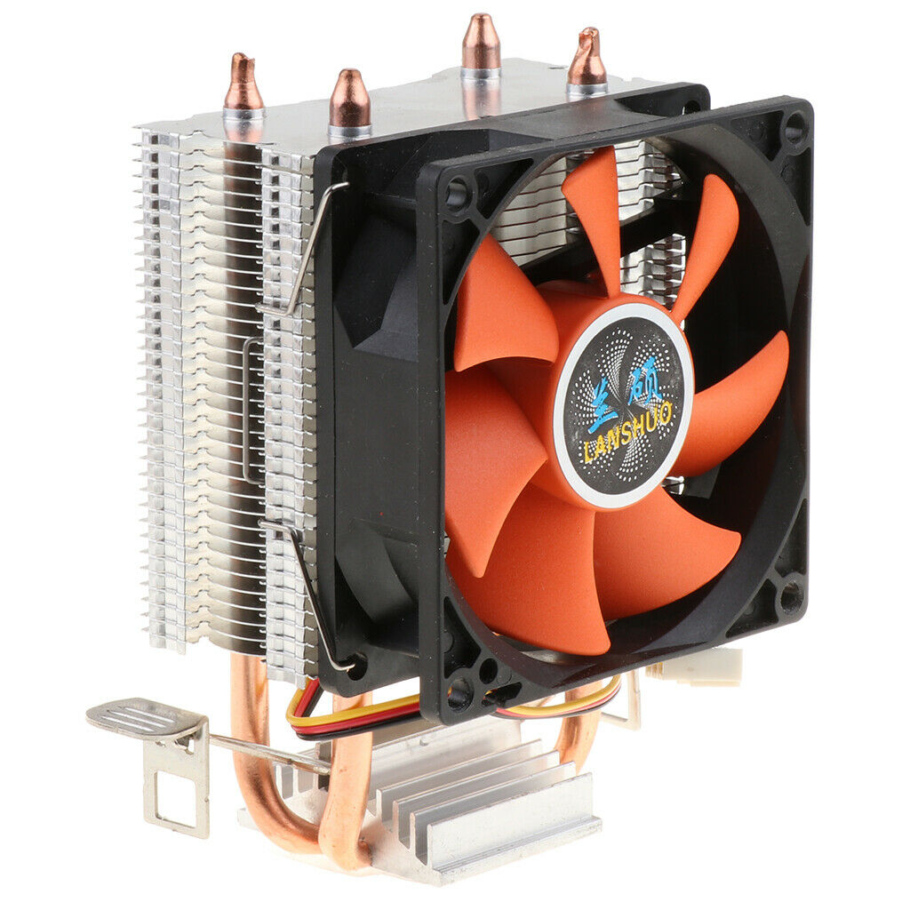 DC 12V Quiet CPU Cooler, Dual-  High Performance CPU Cooling Fan with 3