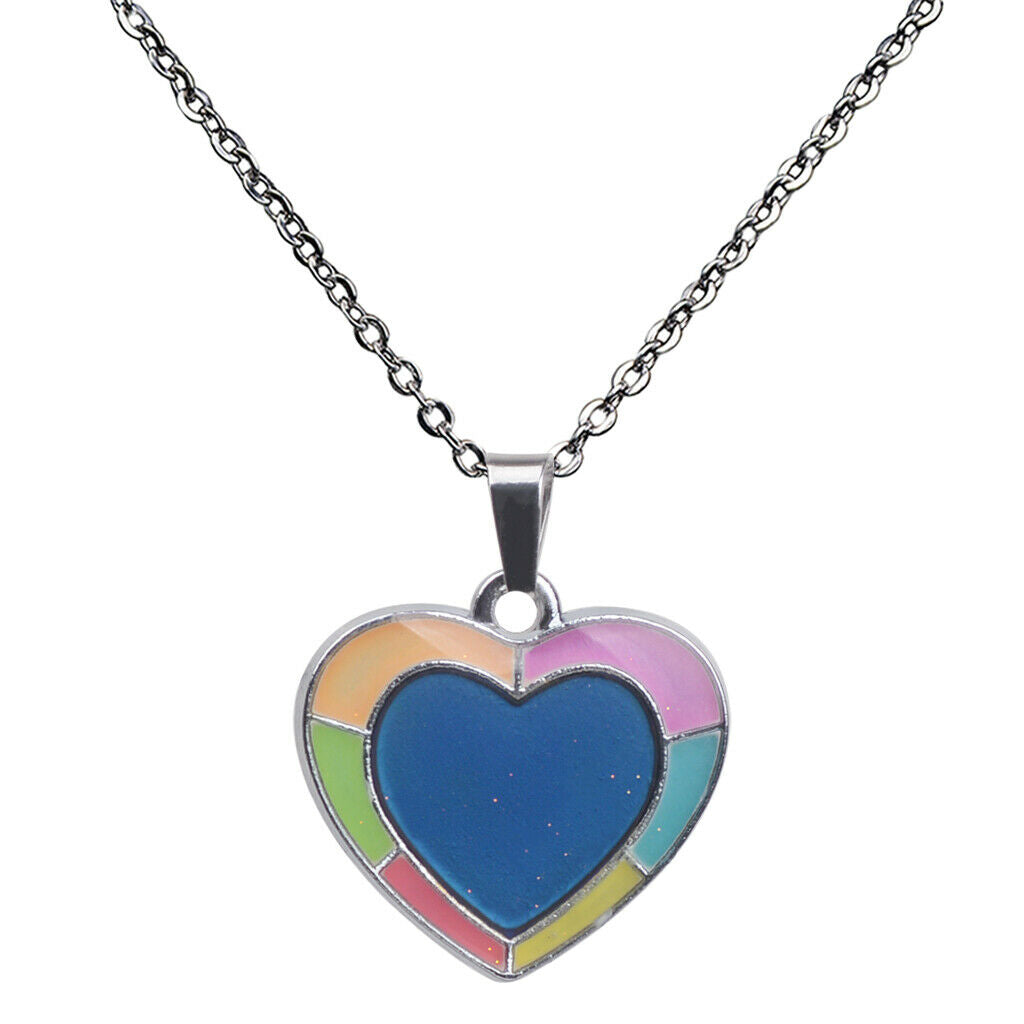 Fashionable Color-changing Mood Necklace Glow in Dark Women Lady Jewelry