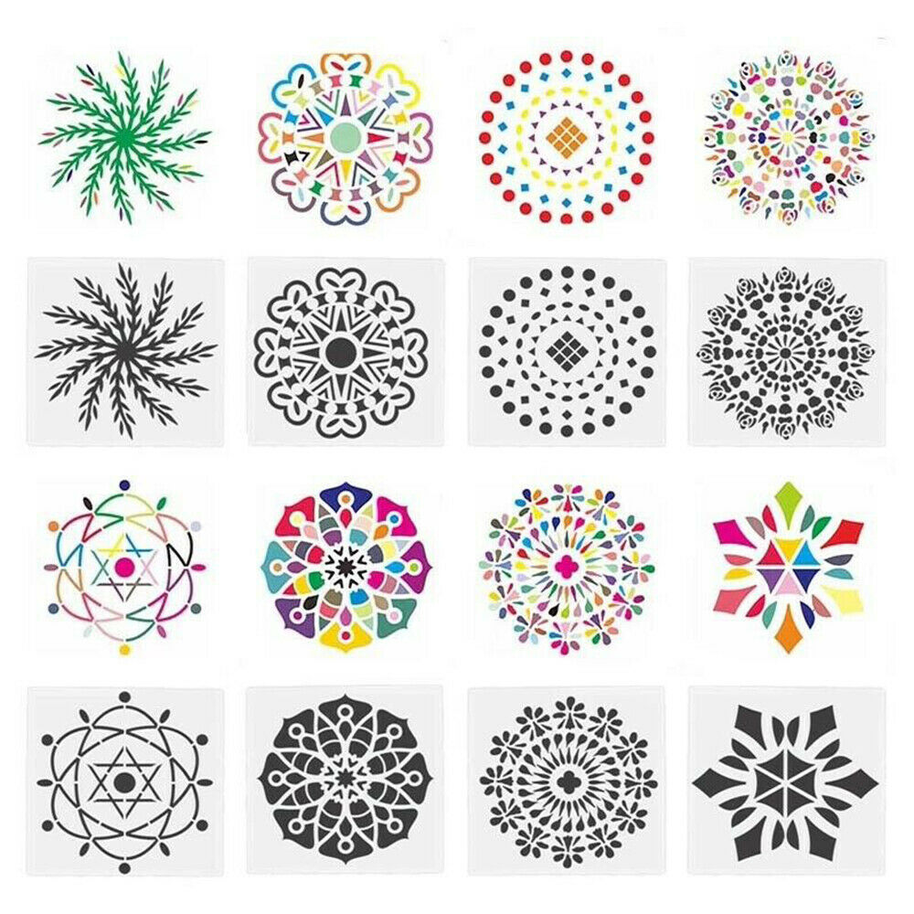 35pcs/Set Mandala Dotting Tools Rock Painting Kits Dot Art Pen Paint Stencil