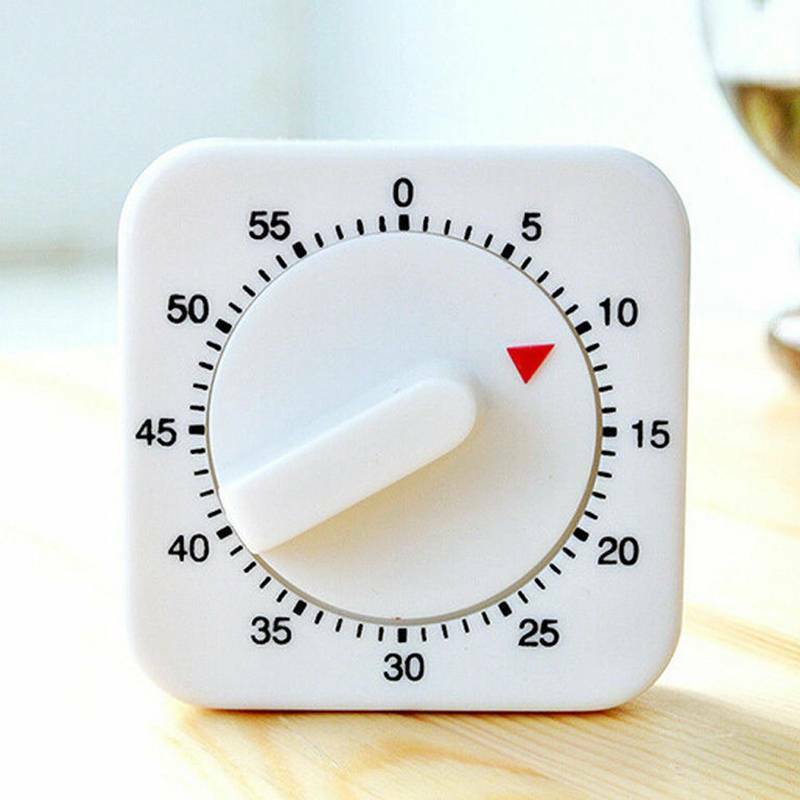 60Minutes Kitchen Cooking Baking Timer Wind Up Mechanical Clock Alarm Stopwatch!