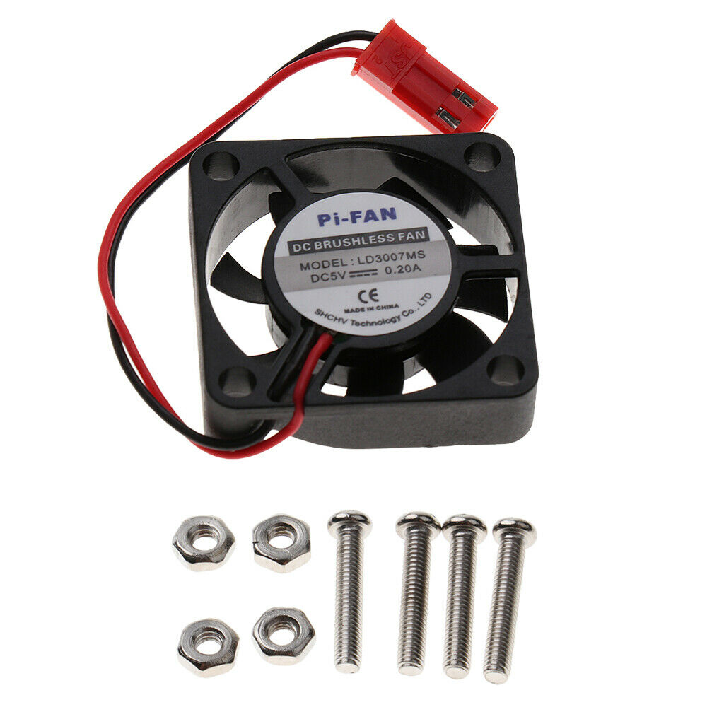 DC 5V Small CPU Cooler Cooling Fan w/ Screws Parts for Raspberry Pi 3B