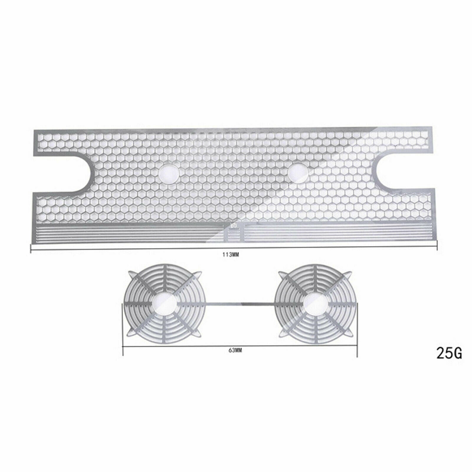Grille Water Tank Sheet Cooling Case Plate for 1:10 Trx-4 New Ford Bronco RC Car