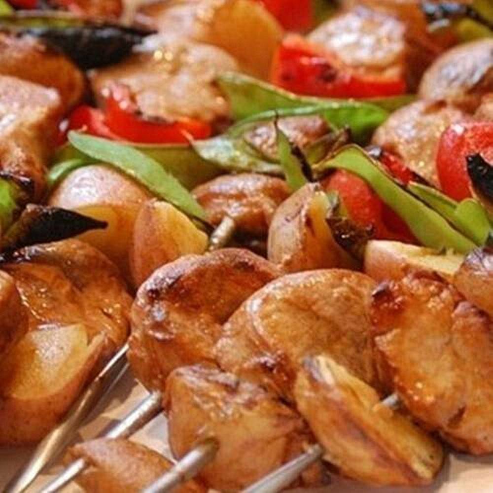 10Pcs 30cm Camping Barbecue BBQ Skewers Needle Kebab Kabob Stick Stainless Steel