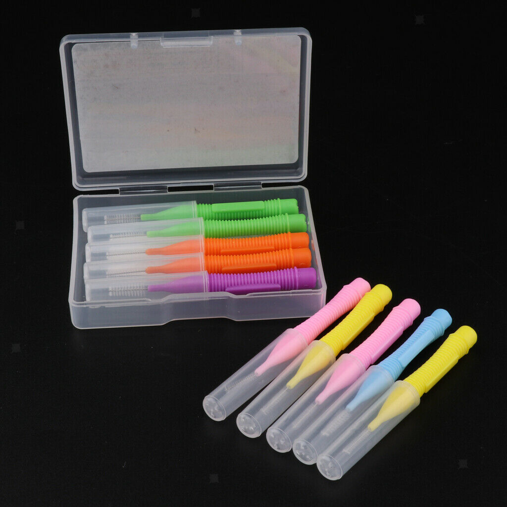 Pack of 10 Interdental Brush Oral Care Cleaner Floss Plaque Removal Tools,For