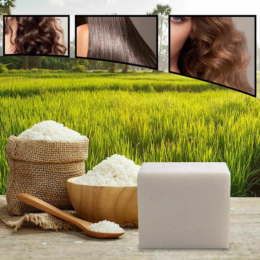 Rice Hair Soap Conditioner Bars Natural Ingredients with Longsheng Rice Water