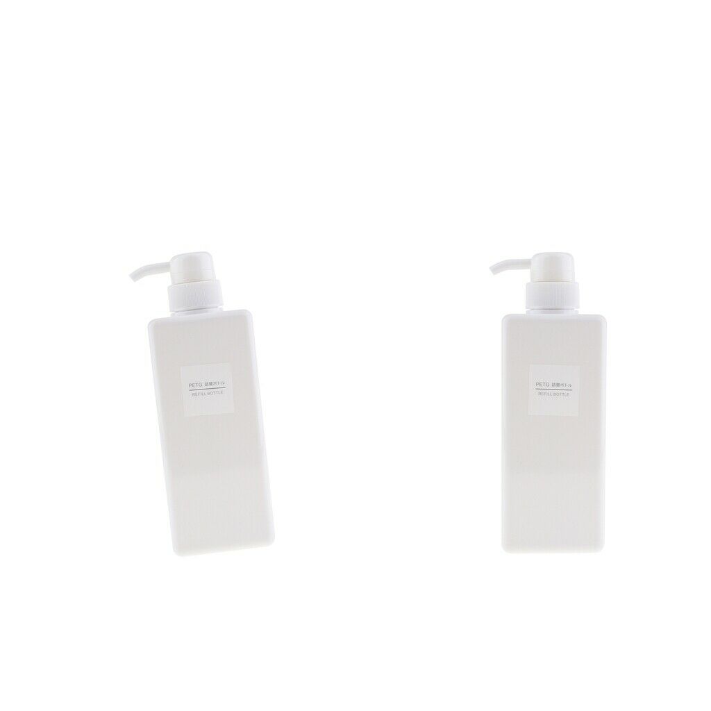 2Pcs Foaming Soap Dispenser Cosmetic Containers Bottle  White 650ml