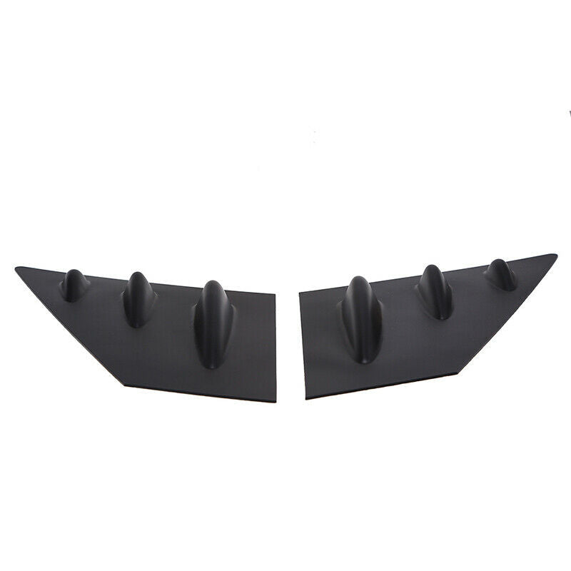 2x For Subaru WRX STi 2015-2020 Front Window Scoop Louver Cover Trim Gloss Black