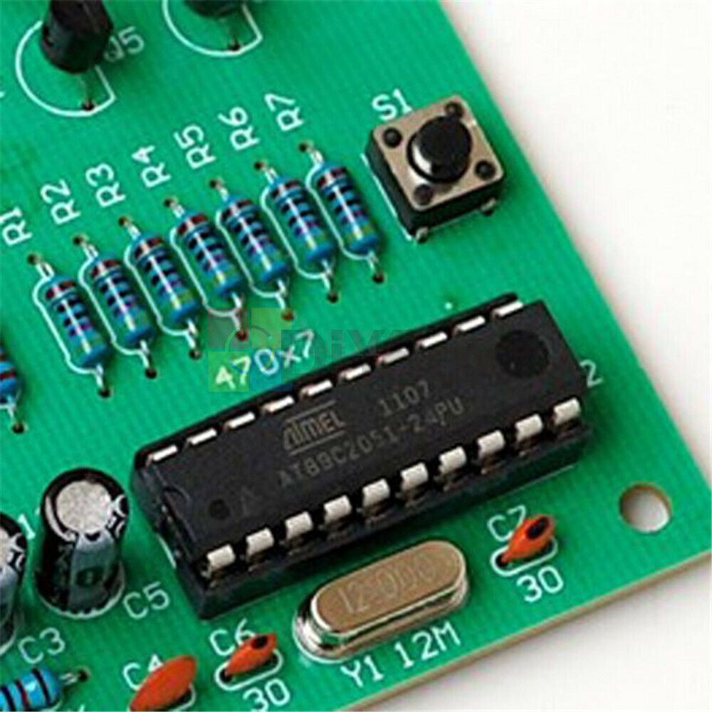STC11F02-35I 9V-12V 6-Digit LED Electronic Clock Parts Components Module DIY Kit