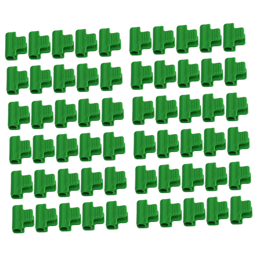 60 Pieces Fixed Pipe Clamps 11mm/0.43inch Plant Stakes Greenhouse Film Hoop