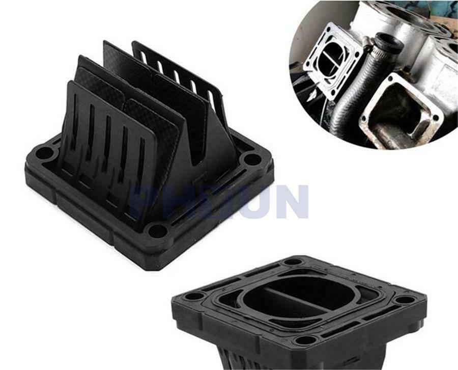 For Yamaha RZ350 YZ125 RXZ135 RX135 DT175 Intake Reed Valve Black Carbon Fiber