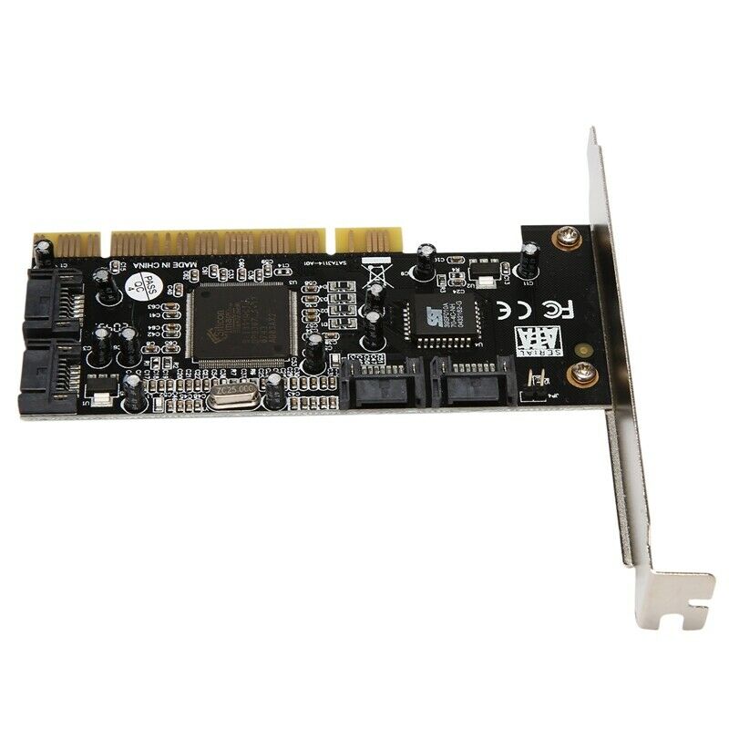 PCI to 4 SATAII Riser Card SIL3114 Array Card Adapter Support RAID 0.1.0+1.5 HO2
