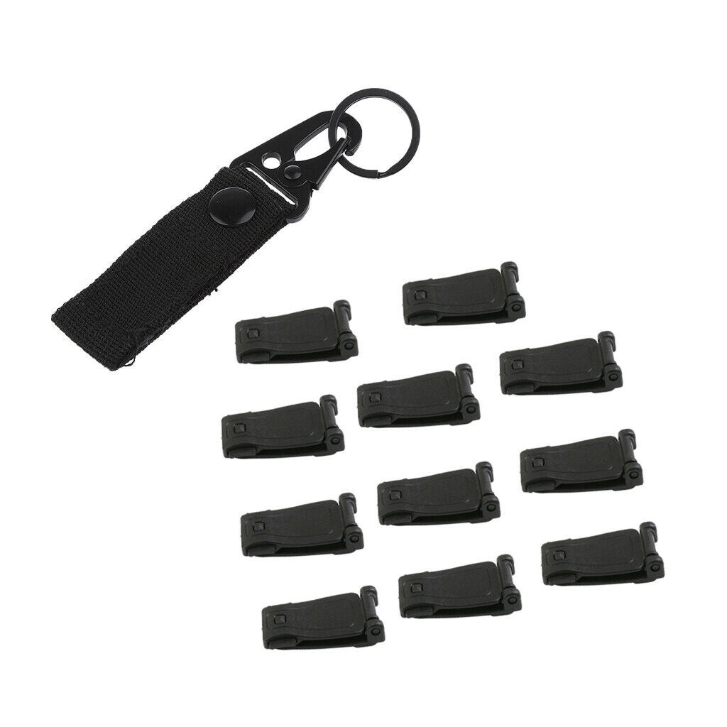 Nylon Carabiner for Belt with Carabiner And 10 Piece Buckle Hook