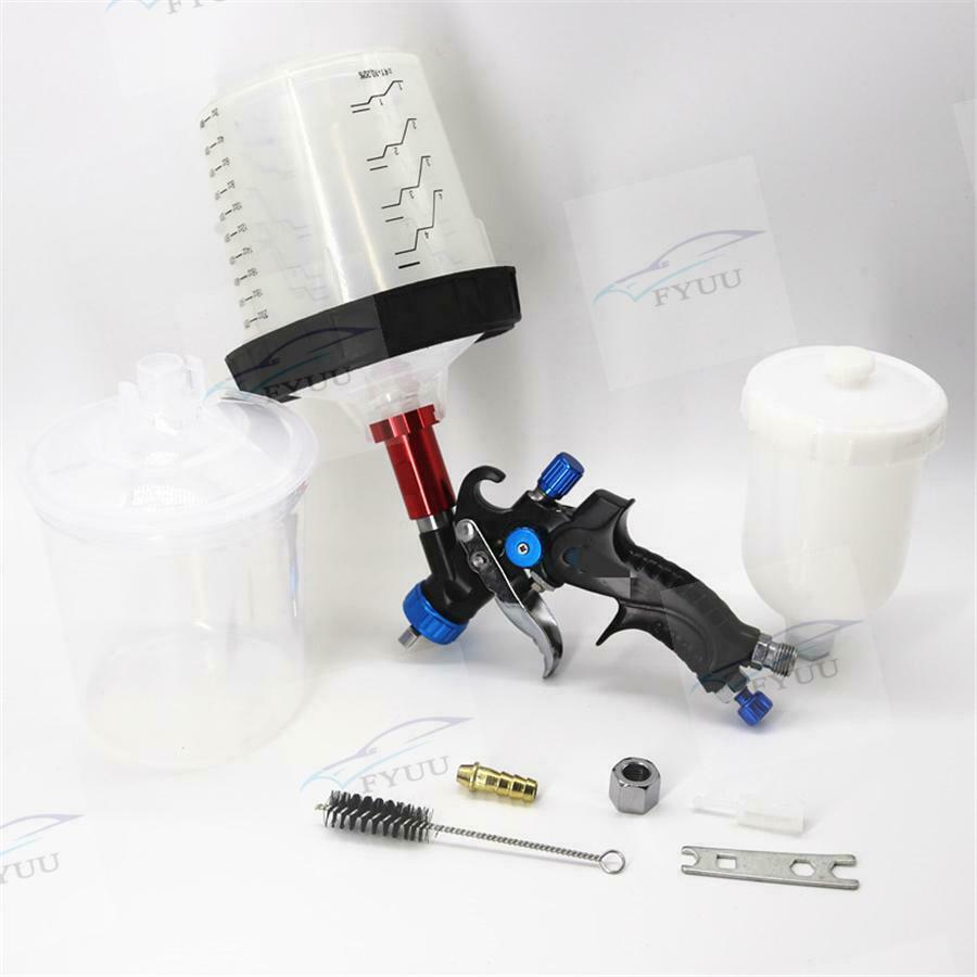 Spray Gun 1.0m Nozzle Paint Spot Repair Sprayer HVLP Spray Gun w/ Mixing Cup