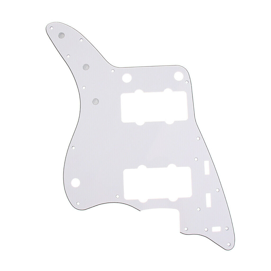 Electric Guitar Pickguard Scratch Plate for Guitar Replacement Parts White