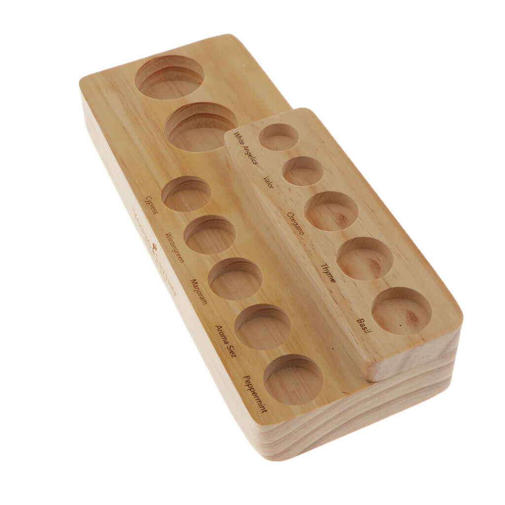 2Tier Essential Oil Aromatherapy Bottles Display Stand Rack Storage Case 12Slots