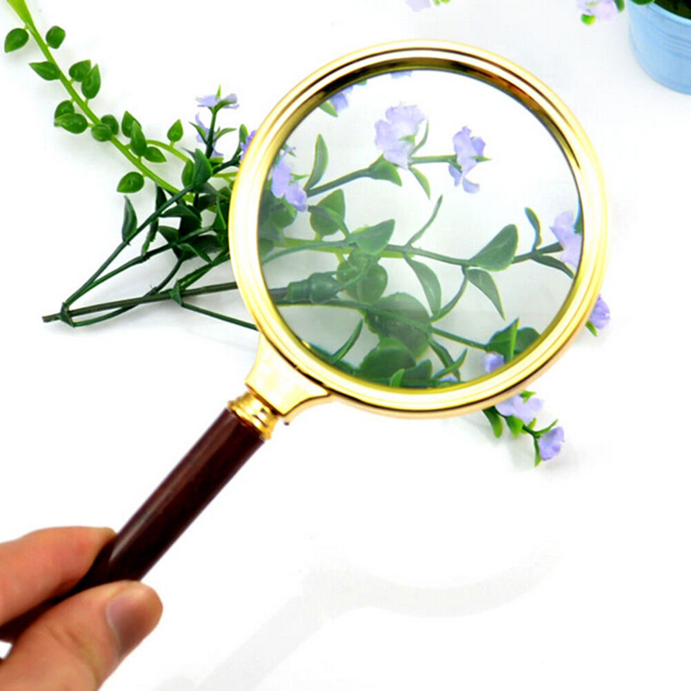 New 80mm Handheld 10X Magnifier Magnifying Glass Loupe Reading Jewelry、 G.l8