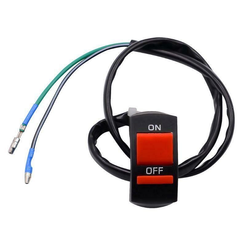 DC 12V Motorcycle 7/8" Handlebar Accident Hazard Light Switch ON/OFF Button New