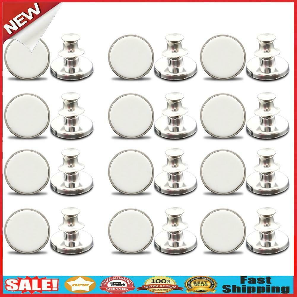 12pcs Button for Jeans,Metal Steel 17mm No-Sew Jean Buttons Replacement Kit @