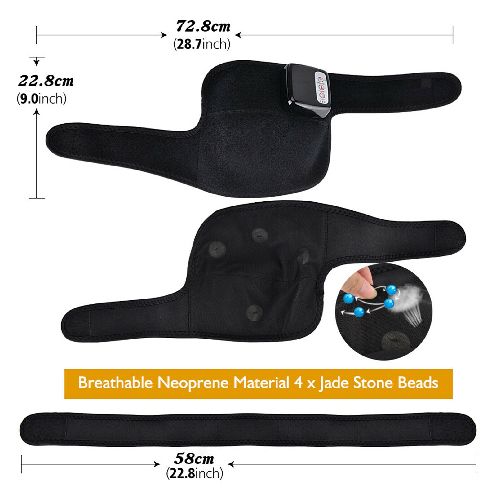 Wireless Knee Massager Pain Relief Back Shoulder Massage Instrument US Plug