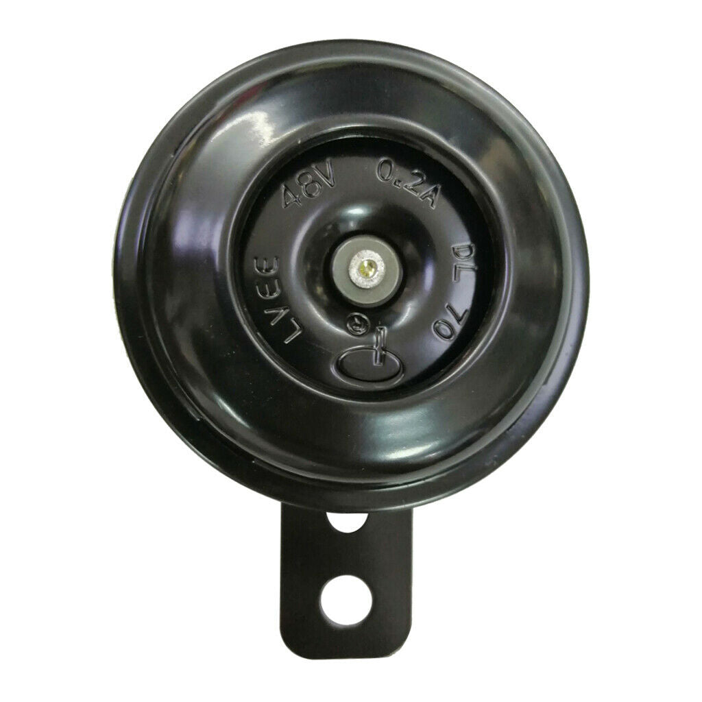 48V 0.2A Universal Super Loud Horn for Electric Bike Black Trumpet