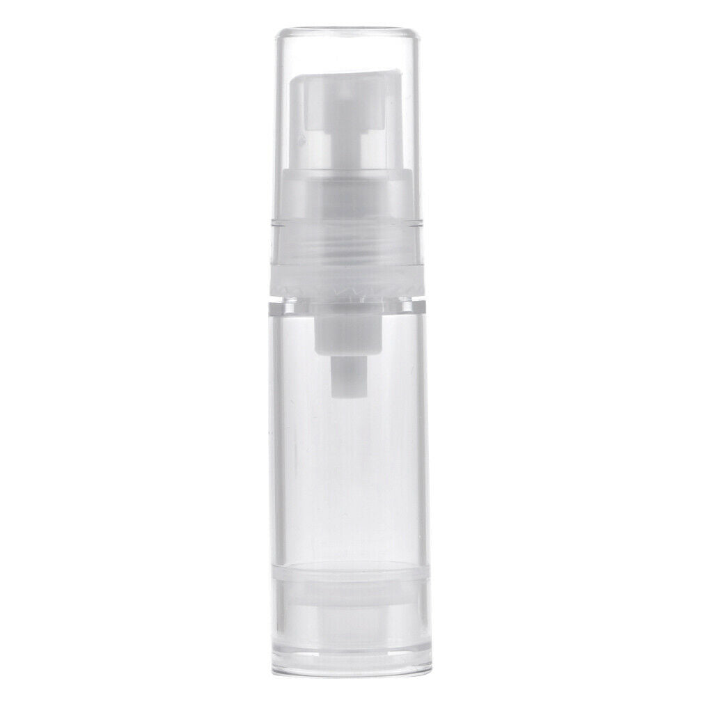 5Pcs Empty Airless Pump Bottles 5ml Travel Makeup Sample Containers Refill .