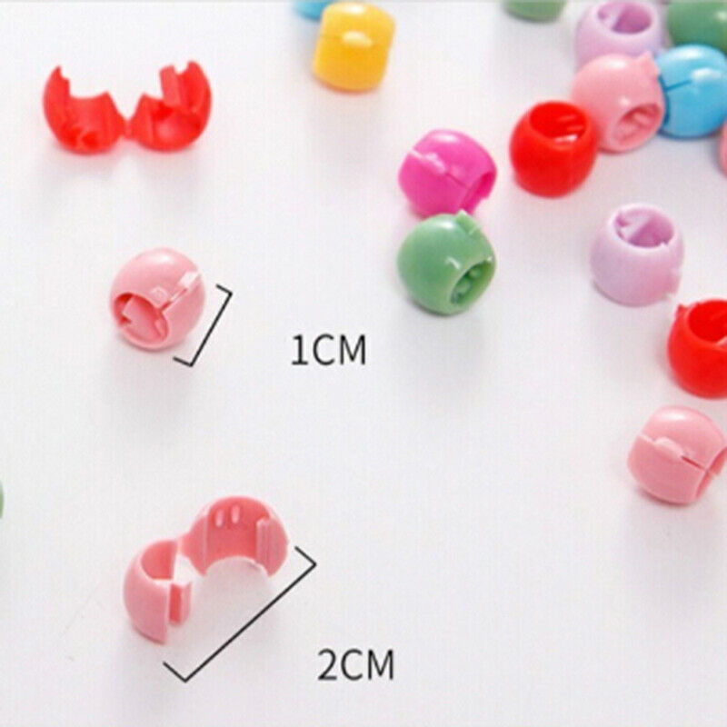 100 PCS Mini Hair Claw Clips For Women Girls Cute Candy Colors Beads HeadweaADD