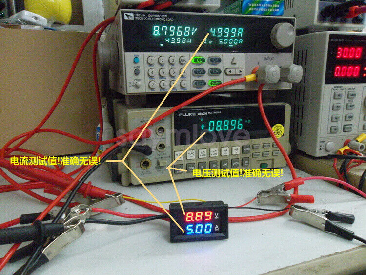 DC 0-200V 200A Digital LED Voltmeter Ammete Voltage Current Panel Meter +Shunt