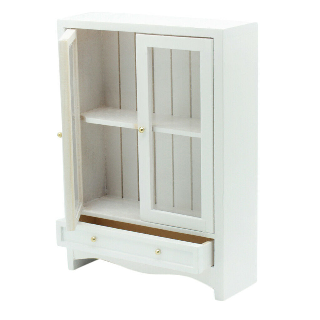 Mini Cabinet Bookcase Openable Doors Living Room Study Room Kitchen Bedroom