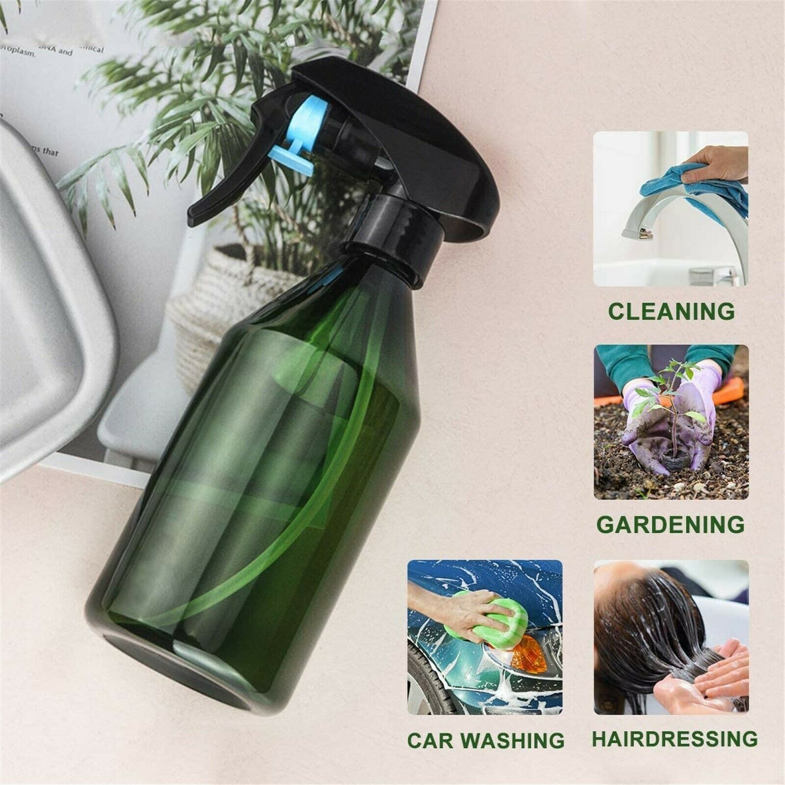 Garden With Adjustable Spray Head Of 300 ML Plastic Atomizer Empty Spray Bottle