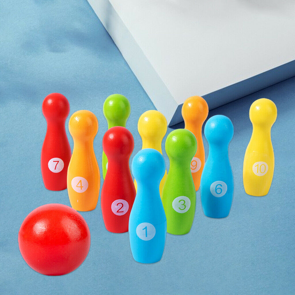 Kids Bowling Set Garden Lawn Games Party Game Children Fun Toys Gift