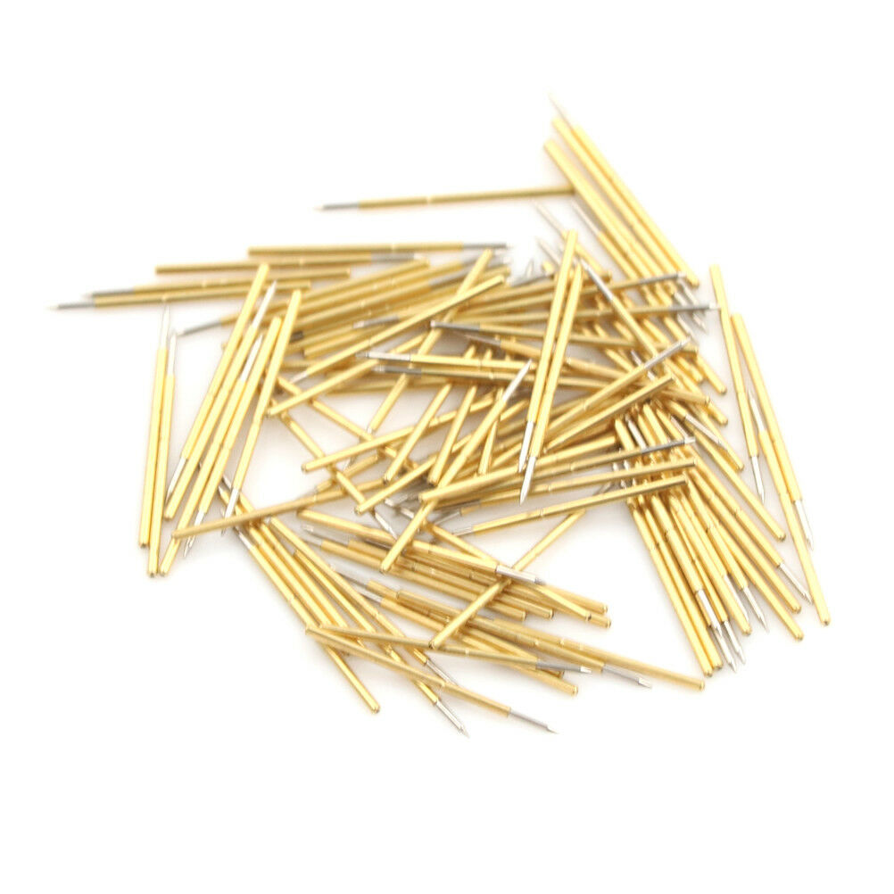 100x P50-B1 Dia 0.68mm Length 16mm 75g Spring Pressure Test Probe Pogo Pin C WF