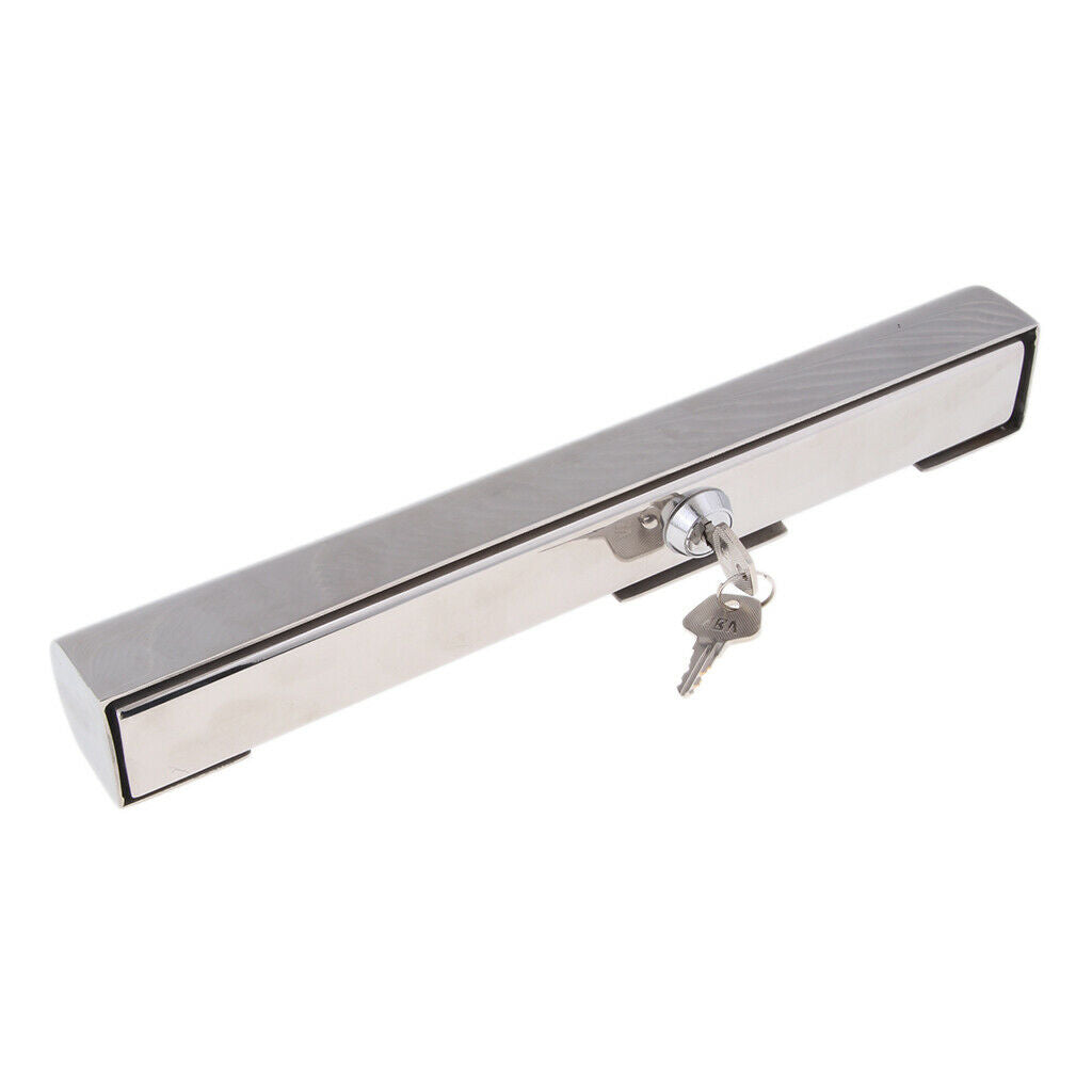 Stainless Steel Boat 12" 300mm Outboard Motor Lock with 2 Keys