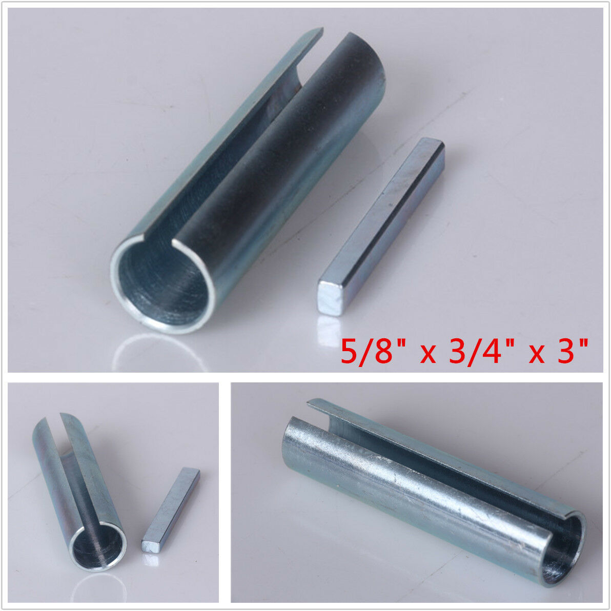 5/8"x3/4"x3" Shaft Adapter Gas Engine Pulley Bore Reducer Sleeve Bushing Sheave
