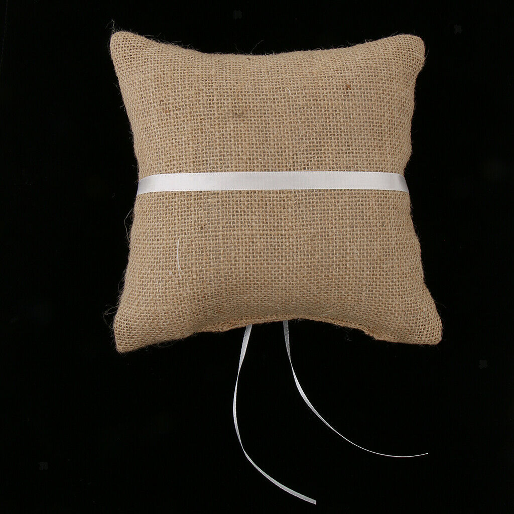 Wedding  Flower Cushion Cushion Holder - Burlap - Rustic Country
