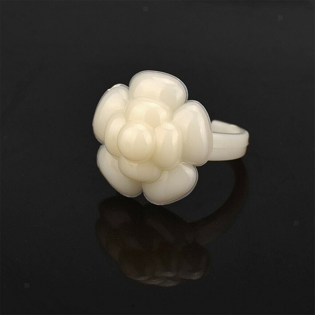 50 Pcs Polish UV Gel Color Pops Display Ring for Nail Art Color Chart White