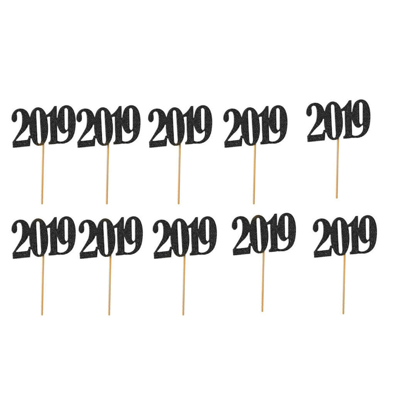 Happy Birthday Party Decoration,Cupcake Topper,Decoration  Present Black