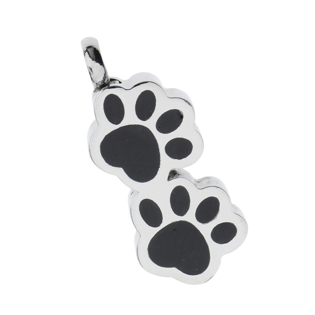 Bear paw shape pendant Cremation stainless steel pendant